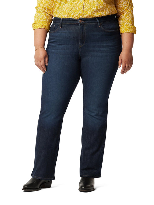  Women'S plus Mid Rise Bootcut Jeans