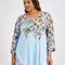 Plus Size Mariah Floral-Print Top, Created for Macy'S